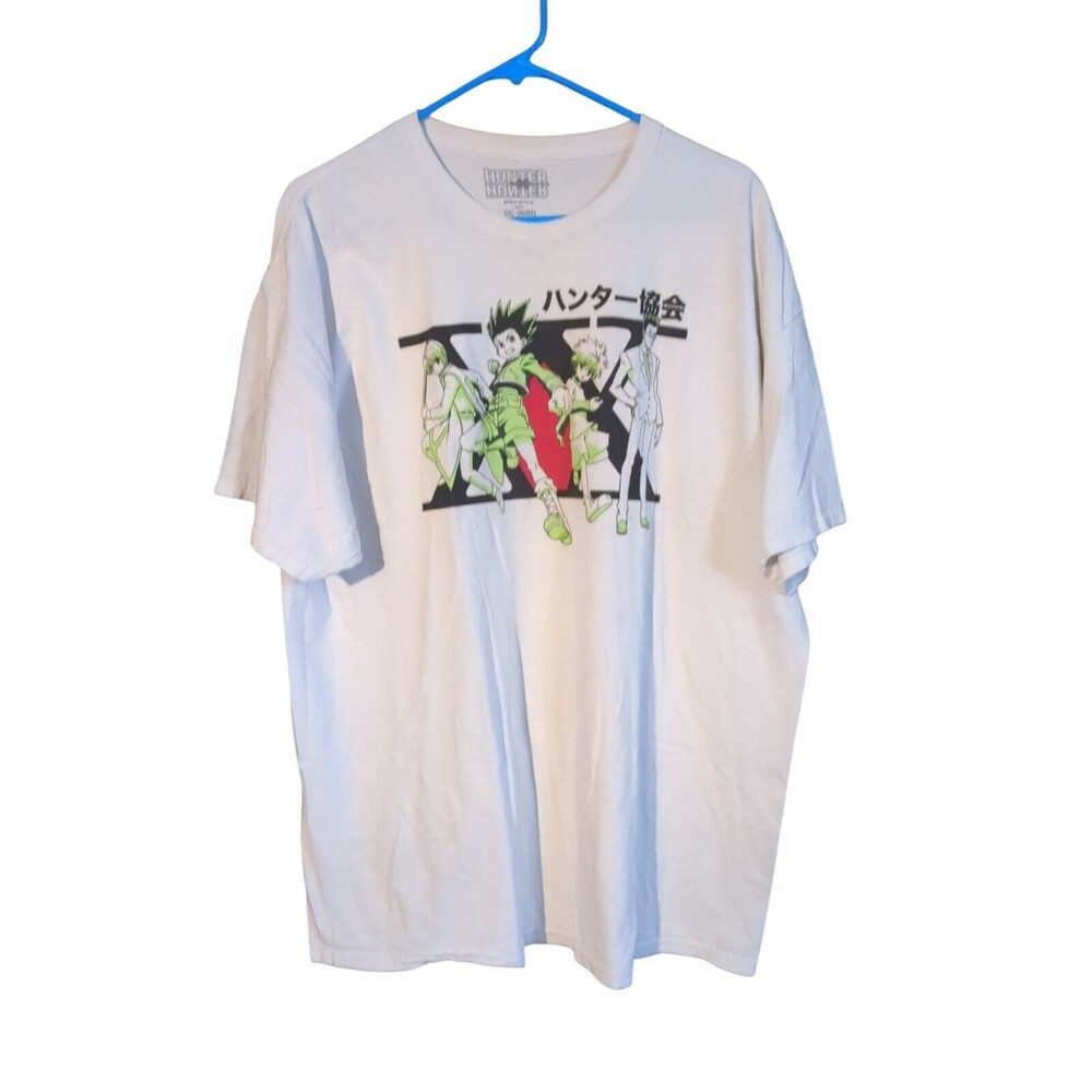 Hunter X Hunter Adult New T-Shirt Size 2XL - Green Tinted 4 in XX Logo Pic